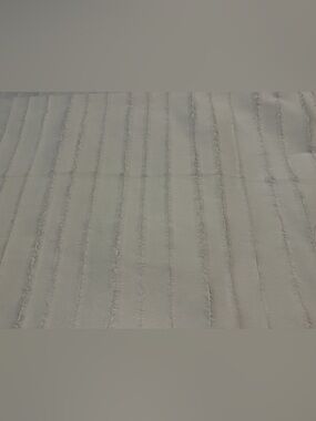 Ugg white fringe vertical curtains (2 piece) 106 x 213 cm‎ polyester neutral
